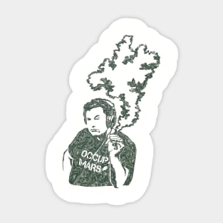 Elon Musk smoking Sticker